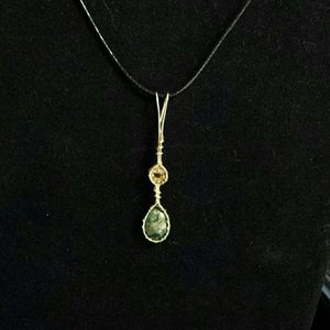 byZoli pendant in genuine citrine and jasper